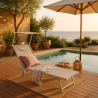 Aurinkovuode rannalle 2 KPL ammattitasoa, alumiini Santorini Alennusmyynnit