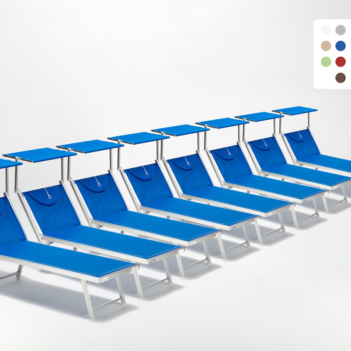 20 Kpl Alumiiniset Aurinkovuoteet Rannalle Santorini Tarjous