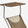 4 kpl aurinkovuode rannalle alumiinia Santorini Limited Edition Ominaisuudet