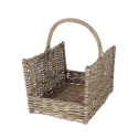 Rottinkinen halkokori kahvalla 45,8x36x51,5cm Tarjous