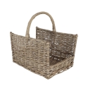 Rottinkinen halkokori kahvalla 45,8x36x51,5cm Alennukset