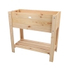 Korotettu kukkalaatikko luonnonpuusta 80,5x37,3x78,2 cm Alennukset