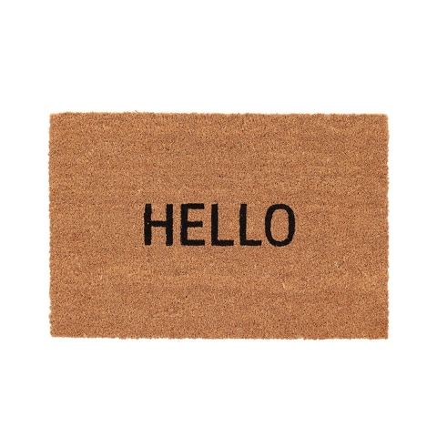 "Hello"-teksti, sisäänkäynnin kookoskuituinen kynnysmatto Tarjous