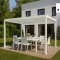 Bioklimaattinen käsikäyttöinen Trinidad-alumiinipergola, 3 x 4 m Tarjous