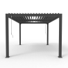 Bioklimaattinen käsikäyttöinen Trinidad-alumiinipergola, 3 x 4 m Hinta