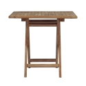 Ulkokäyttöön taitettava teak-pöytä 80x80 cm Vulcano Alennusmyynnit