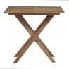 Ulkokäyttöön taitettava teak-pöytä 80x80 cm Vulcano Tarjous