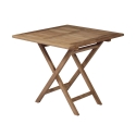 Ulkokäyttöön taitettava teak-pöytä 80x80 cm Vulcano Tarjous