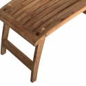 Säädettävä teak-puinen aurinkotuoli Streamer puutarhaan Alennukset