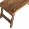 Säädettävä teak-puinen aurinkotuoli Streamer puutarhaan Alennukset