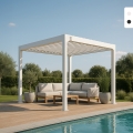 Alumiinipergola Guadalupe 3 x 3 m, manuaalinen Tarjous