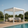 Alumiinipergola Guadalupe 3 x 3 m, manuaalinen Malli