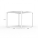 Alumiinipergola Guadalupe 3 x 3 m, manuaalinen 