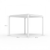 Alumiinipergola Guadalupe 3 x 3 m, manuaalinen 