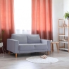 Moderni 2-istuttava puuvillasohva 137x73x82 cm Ramsey Myynti
