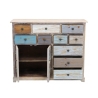 Monivärinen puinen shabby chic -lipasto Greg Alennusmyynnit