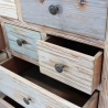 Monivärinen puinen shabby chic -lipasto Greg Alennukset