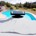 Iso aurinkovarjo terassille led valoilla ja aurinkoenergialla, neliö 3x3 sivumasto, alumiini anti uv Paradise Ominaisuudet