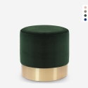 Rahi jalkatuki jakkara matala pehmustettu pyöreä design sametti Rossetto Tarjous