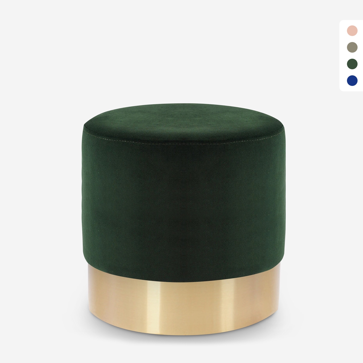 Rahi jalkatuki jakkara matala pehmustettu pyöreä design sametti Rossetto Tarjous