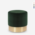 Rahi jalkatuki jakkara matala pehmustettu pyöreä design sametti Rossetto Tarjous