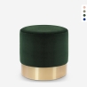 Rahi jalkatuki jakkara matala pehmustettu pyöreä design sametti Rossetto Tarjous