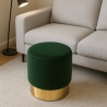 Rahi jalkatuki jakkara matala pehmustettu pyöreä design sametti Rossetto Alennusmyynnit