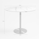 Pyöreä Goblet ruokapöytä Monika+, 120 cm, marmorikuviointi, kulta Hinta