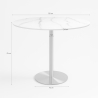 Pyöreä Goblet ruokapöytä Monika+, 120 cm, marmorikuviointi, kulta Hinta