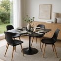 Pöytä neliö design tyyli goblet ruokasali keittiö baari Lillium 100 Alennusmyynnit