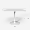 Pöytä neliö design tyyli goblet ruokasali keittiö baari Lillium 100 
