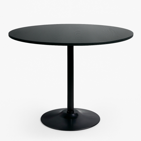 Pyöreä Goblet ruokapöytä Blackwood+, 120 cm, musta Tarjous