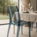 Läpinäkyvä tuoli keittiöön, ruokapöytään Cristal Light pinottava, polykarbonaatti Grand Soleil Valinta