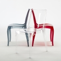 18 kpl tuolit Cristal Light Grand Soleil läpinäkyvät tuolit tarjous kahvilaan, baariin 