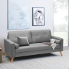Moderni kankainen sohva skandinaavisella muotoilulla, kolmipaikkainen Acquamarina Myynti