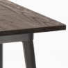 pöytä korkea baarijakkaroille teollinen metalli teräs ja puu 60x60 welded Ominaisuudet