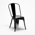 pöytä neliskulmainen ja tuolit metallista ja puusta tyyli teollinen mallisto tribeca 