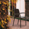 18 kpl Käsinojalliset tuolit polyrottinkia, puutarhaan, baariin, ravintolaan Boheme Grand Soleil 