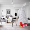 Joulukuusi valkoinen keinotekoinen 180 cm perinteinen klassinen muotoilu Gstaad Myynti