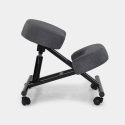 Ergonominen metallinen polvituoli Balancesteel Lux toimistoon, tekstiiliverhoilu Hankinta