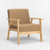 Nojatuoli tuoli skandinaavinen klassinen muotoilu puinen käsinojilla Uteplass 