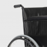 Pyörätuoli ortopedinen kokoontaitettava tekonahkaa, liikuntarajoitteisille ja vanhuksille Violet 