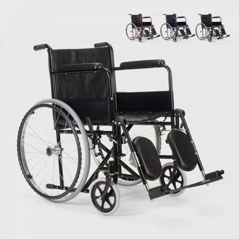 Pyörätuoli taitetulla jalkatuen tuella Peony vammaiset ja vanhukset