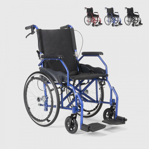 Kokoontaitettava pyörätuolin pyörätuoli ortopedisesta jarruilla vammaiset ja vanhukset Dasy-kankaasta Tarjous