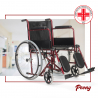 Pyörätuoli taitetulla jalkatuen tuella Peony vammaiset ja vanhukset Alennusmyynnit