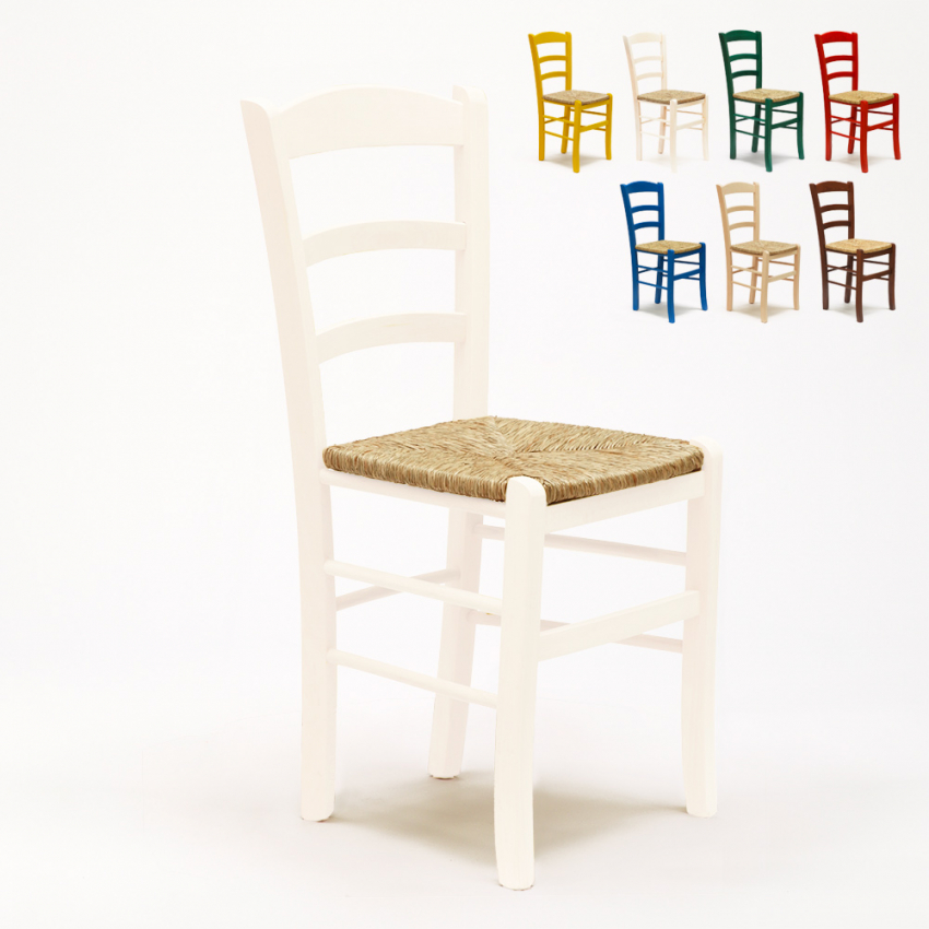 20 kpl puiset tuolit Paesana, rustiikki tyyli ja paperinaruistuin, keittiöön ja ravintolaan Tarjous