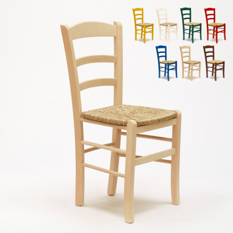 20 kpl puiset tuolit Paesana, rustiikki tyyli ja paperinaruistuin, keittiöön ja ravintolaan Tarjous