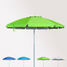 Aurinkovarjo rannalle 240 cm alumiini, tuulenkestävä, uv-suojattu Roma Varasto