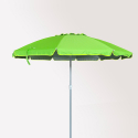 Aurinkovarjo rannalle 240 cm alumiini, tuulenkestävä, uv-suojattu Roma Malli
