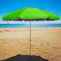 Aurinkovarjo rannalle 240 cm alumiini, tuulenkestävä, uv-suojattu Roma Valinta